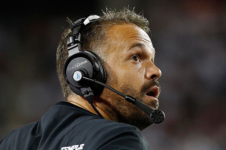 Temple head coach Matt Rhule.