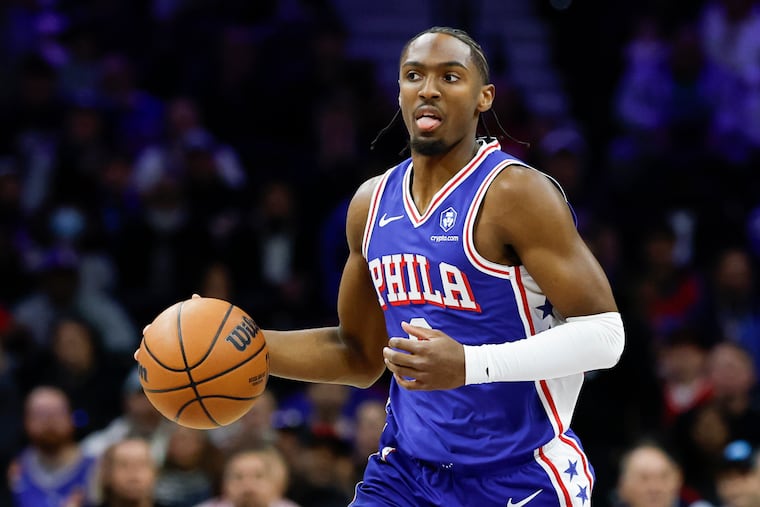 Sixers guard Tyrese Maxey leads the NBA in scoring at 37.5 points per game.