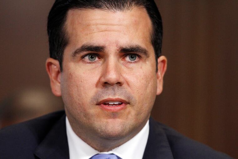 Puerto Rico Gov. Ricardo Rossello in a 2017 file photograph.
