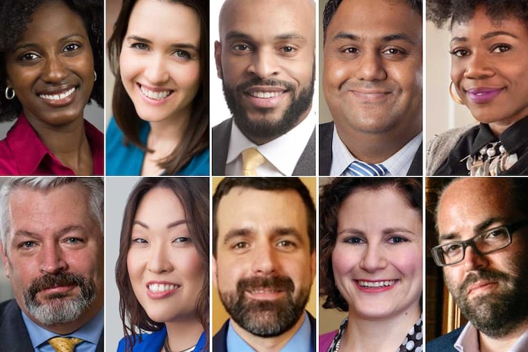 Panelists participating in the Accelerate Cannabis conference on Feb. 19, 2019 include (from top left) Dianna Houenou, ACLU of NJ; Bridget Hill-Zayat, attorney; Geoff Pope, VP at Aon Risk Solutions; Maruf Raza of MNP; Dasheeda Dawson, author; (from bottom left) Scott Rudder, NJ CannaBusiness Association; Kristin L. Jordan, of Greenspoon Marder; Jeff Brown, NJ Department of Health; Ellie Siegel, attorney and organizer; Evan Eneman, CEO of ELLO.