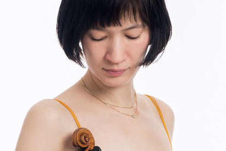 Miranda Cuckson, who played with pianist Yegor Shevtsov.