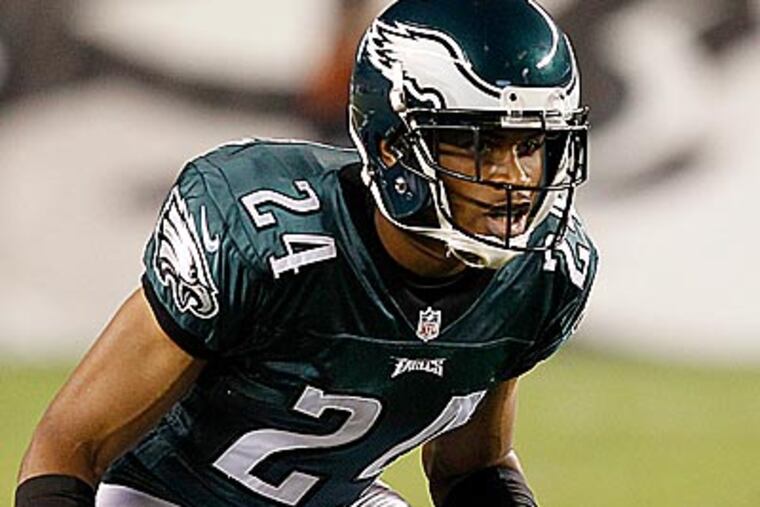 Nnamdi Asomugha and the Eagles have recorded only one turnover in the last 208 minutes of play. (Yong Kim/Staff Photographer)