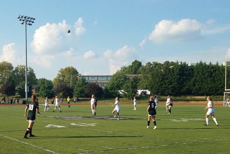 Nellie Manalo-LaManna had seven saves for Bishop Eustace in a 2-0 shutout win over Seneca. Olivia Hansen and Michaela Salvati each scored goals in the victory.