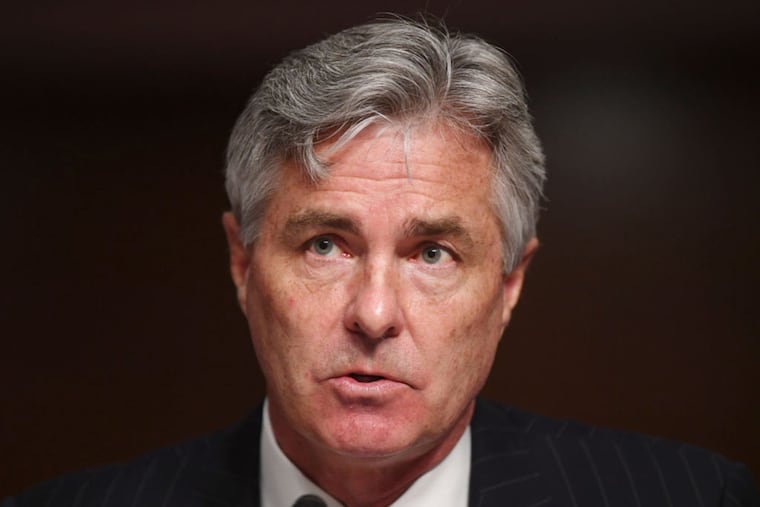 Kenneth J. Braithwaite testifies at his nomination to be Secretary of the Navy before the Senate Armed Services Committee at the U.S. capital in Washington on May 7, 2020.