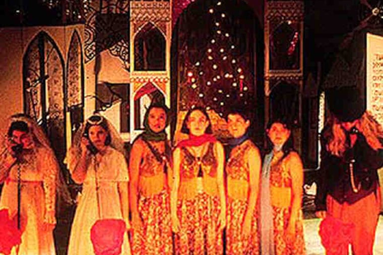 The theater designer created the costumes, set, and lighting for Bryn Mawr College's 2000 production of August Strindberg's "A Dream Play" - also the title of an Iwasaki exhibit in 2003.
