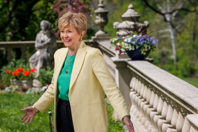 Jane Pauley of CBS News Sunday Morning is at Ardrossan estate in Villanova, PA., Monday, May 4, 2026. She is recording spots for a design episode.