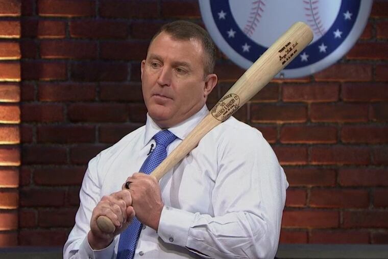 Former Phillies slugger turned studio analyst Jim Thome discusses Charlie Manuel on the MLB Network Tuesday night.