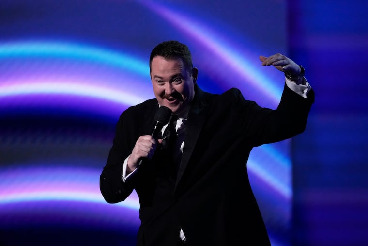 Host Shane Gillis speaks at the ESPY Awards at the Dolby Theatre in Los Angeles in July 2025.