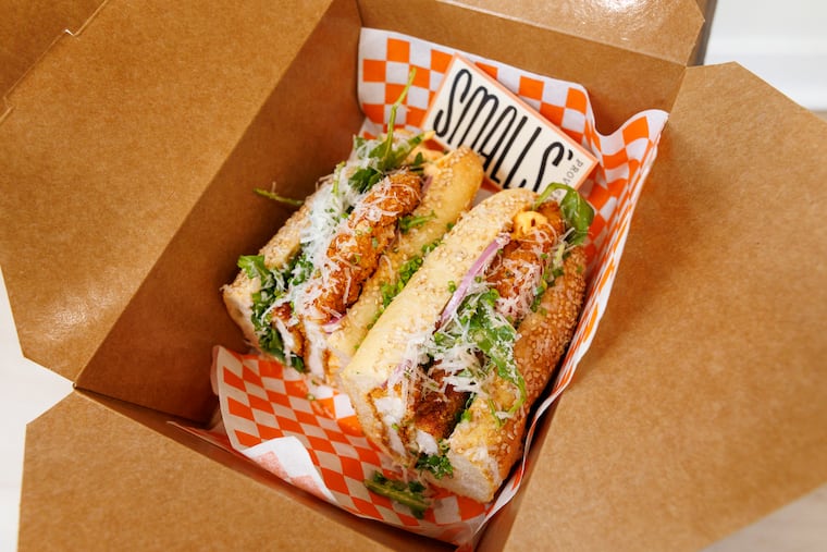 The chicken cutlet sandwich from Smalls' Provisions.