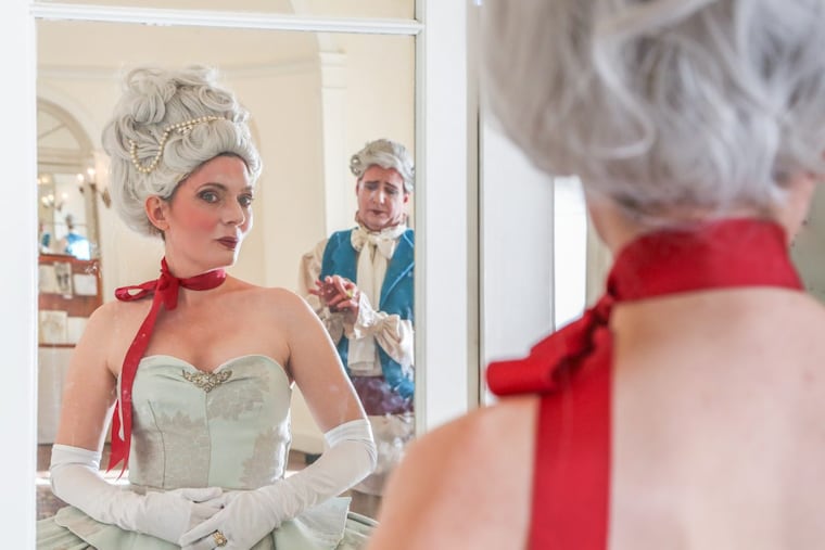 Jennifer Summerfield as Marie Antoinette and Brian McCann as King Louis in “Marie Antoinette” through March 10 at Curio Theatre Company.