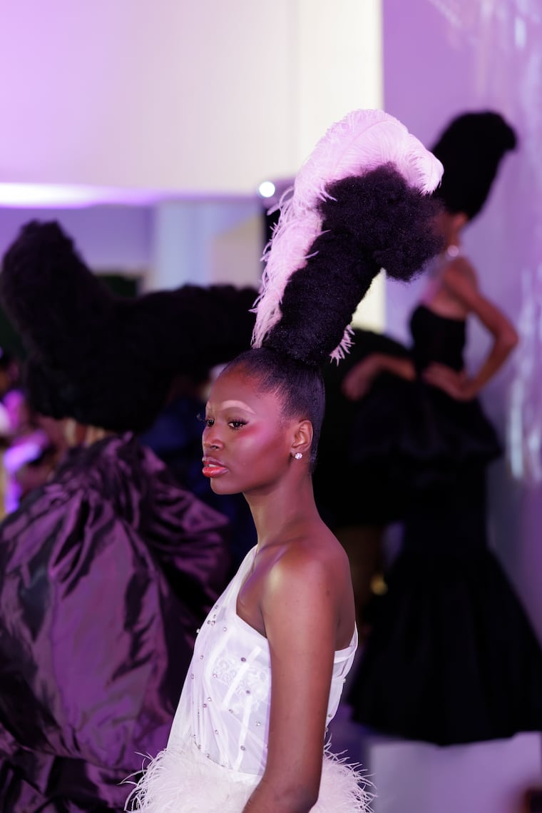 Philly-based avant-gard designer Melani Von Alexandria's designs were featured in Philly Fashion Week's Immersive Fashion Show. Tuesday night's production is part of Philly Fashion Week's 21st year. This year's theme is "From the Runway to The Streets"