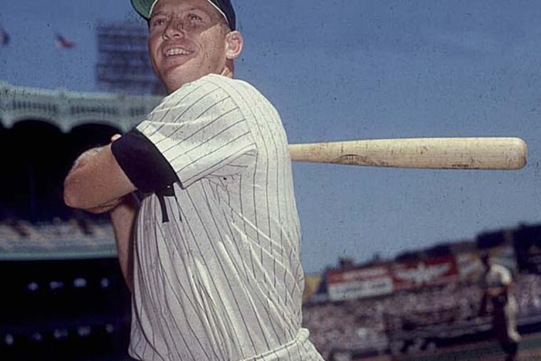 Mickey Mantle's family succeeded in stopping an auction house from trying to sell a corked bat allegedly used by the Mick. (AP file photo)