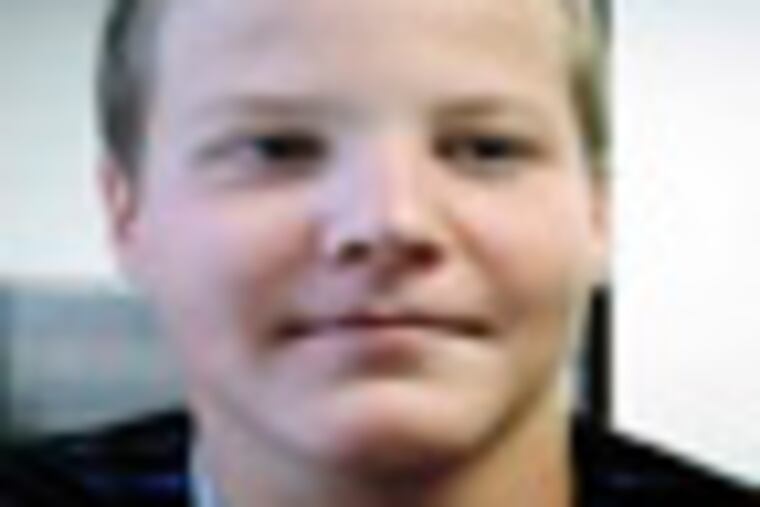 COPY PHOTO of Andrew Case. Case is reported to be one of the 2 Pottsgrove H.S. students killed in a crash last evening. COPY PHOTO was reportedly provided by Case's aunt to a TV station. Inquirer photographer Elizabeth Robertson copied that photo from a screen in TV truck on Nov. 24, 2009. EDITORS NOTE:: SPOTTS25 113615 Pottsgrove HS in shock -- 2 students killed, 5 others injured in Mon night SUV crash in upper Chesco. crash site: Route 724 near Sanatopa Road in East Coventry Township; SUV w/six teens aboard said to have lost control, hit an embankment, roll over, then hit 2nd car head-on.
Reporter: