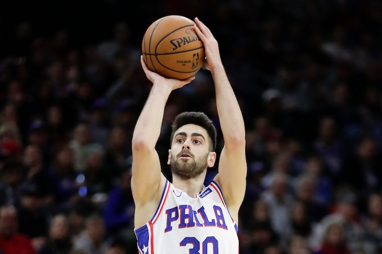 Furkan Korkmaz's three-point shooting has improved in the last two games.