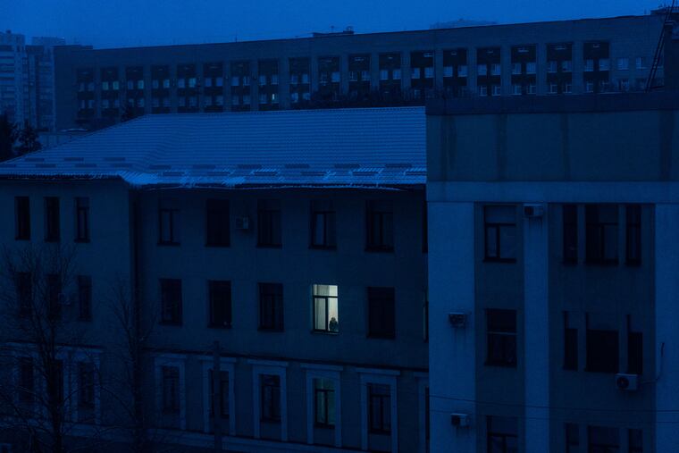 A resident in downtown Kharkiv, awakened possibly by sirens and explosions at dawn on Saturday.