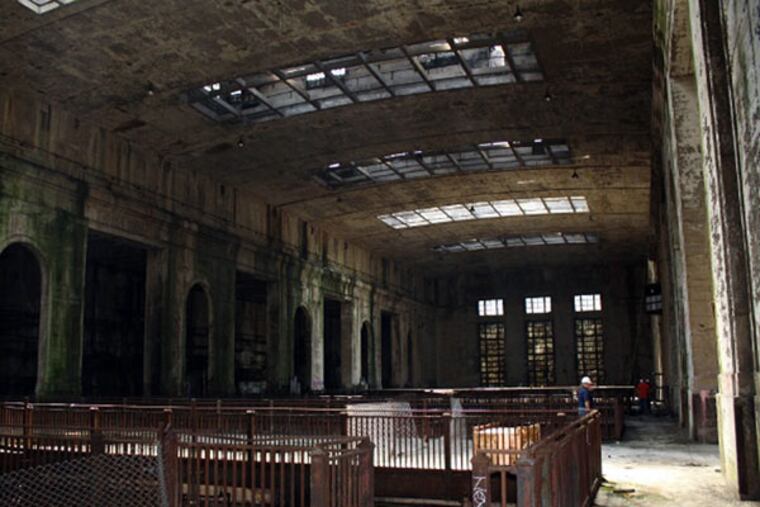 The inside of the former Delaware Station electric plant on the Delaware River in the city's Fishtown section.