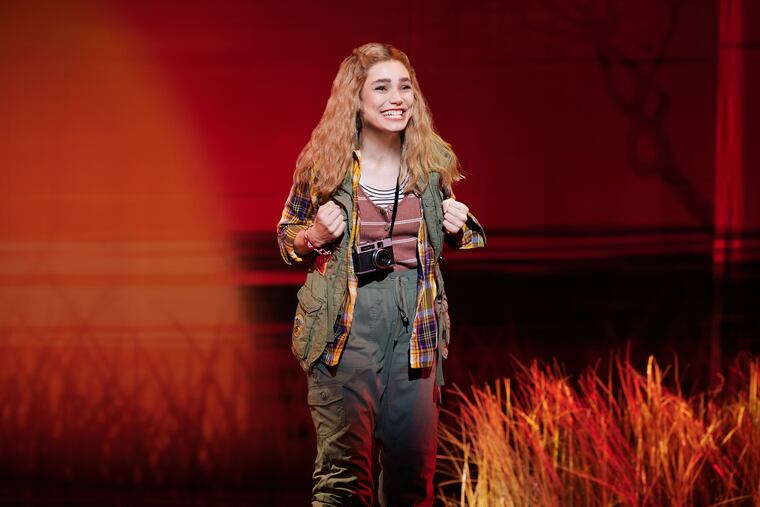 Natalie Shaw (Cady Heron) in 'Mean Girls,' running at the Miller Theater through Oct. 8. Credit © 2023 Jenny Anderson.