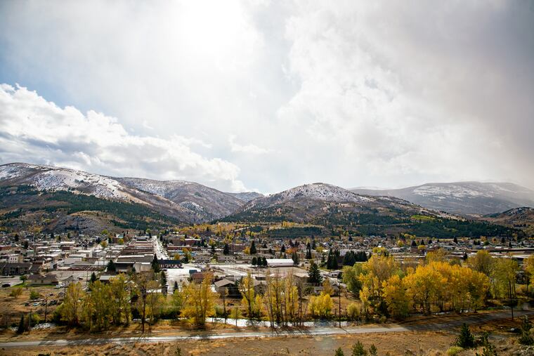 A snowstorm approached Anaconda, Mont., on Oct. 21. It sits in Deer Lodge County, where several guests who attended a wedding later fell ill with COVID-19.