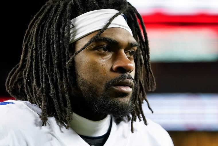 Dallas Cowboys cornerback Trevon Diggs injured his knee in practice Thursday and was taken for an immediate MRI to determine the severity.