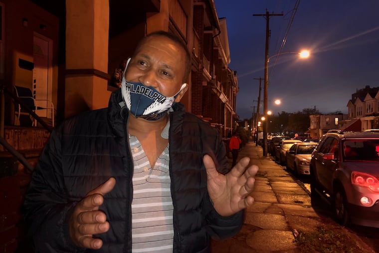 Walter Wallace Sr, the father of Walter Wallace Jr., talks about the shooting of his son, on the 6100 block of Locust Street Oct. 26. 2020.