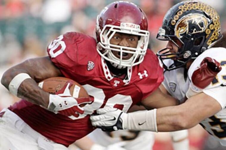 Temple junior Bernard Pierce may be entering the NFL draft after this season. (Elizabeth Robertson/Staff Photographer)