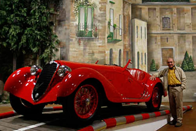 The story of the 1937 Alfa Romeo 8C 2900A next to Fred Simeone is among those in his 384-page book.