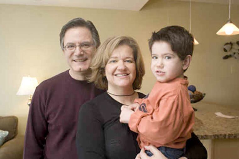 The Malandruccos - Greg and Mary Jane (3-year-old Sam came later) - bought a condo in North Wildwood, N.J., in need of much rehabbing, but oh, what a view. (Ed Hille / Staff photographer)