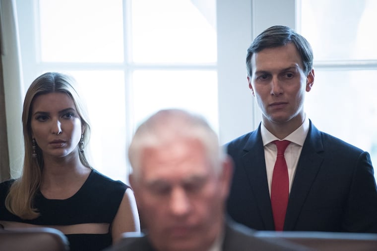 Ivanka Trump and Jared Kushner at a White House meeting last fall.
