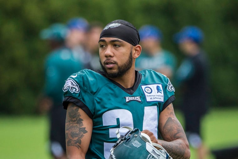 Eagles running back Donnel Pumphrey, pictured during training camp in 2017, is in a make or break year. (MICHAEL BRYANT / Staff Photographer)