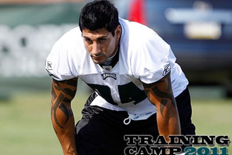 Jason Babin is one player who is likely to benefit from the Eagles' defensive adjustments. (Yong Kim/Staff Photographer)