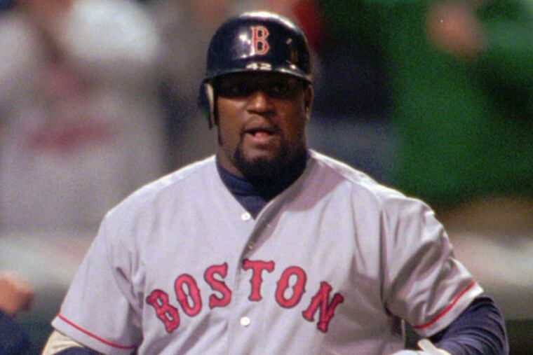 Mo Vaughn during a game in 1995. (Phil Long/AP file)