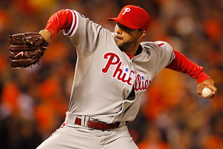 J.C. Romero recorded a 1-0 record with three saves and a 3.68 ERA in 60 appearances this season. (Yong Kim/Staff file photo)