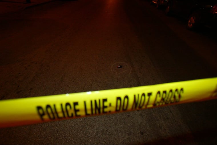 Police tape. Steven M. Falk / Philadelphia Daily News.