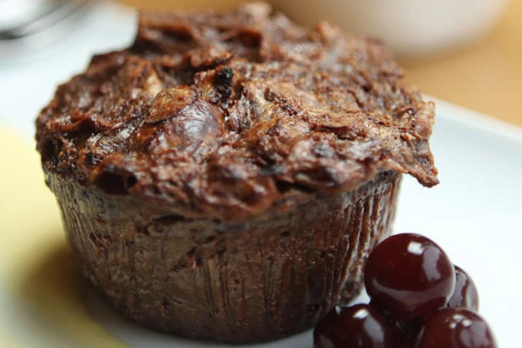 Chocolate bread pudding by Aramark at the Garden Restaurant at the Barnes makes a worthy, indulgent snack.
