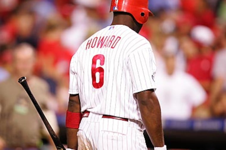 Ryan Howard struck out 13 times in last fall's World Series. (David Swanson/Staff file photo)