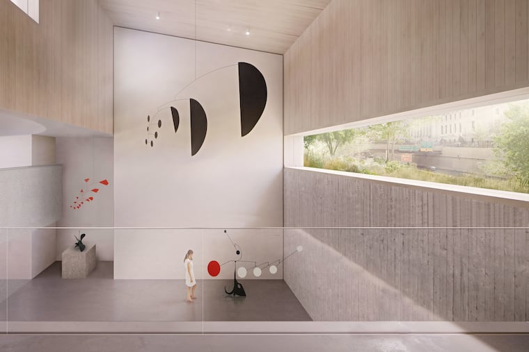 The Tall Gallery at Calder Gardens is the largest exhibit space and will be able to accommodate his largest mobiles and sculptures.