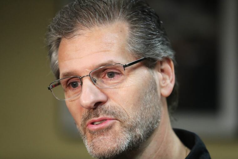 Flyers’ GM Ron Hextall, at the team’s practice facility earlier this year, has watched his club lose nine in a row.