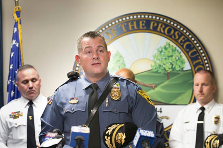 Chief Christopher Winters at a press conference at the Camden County Prosecutor Office on October 29, 2014. (Jessica Griffin/Staff Photographer)