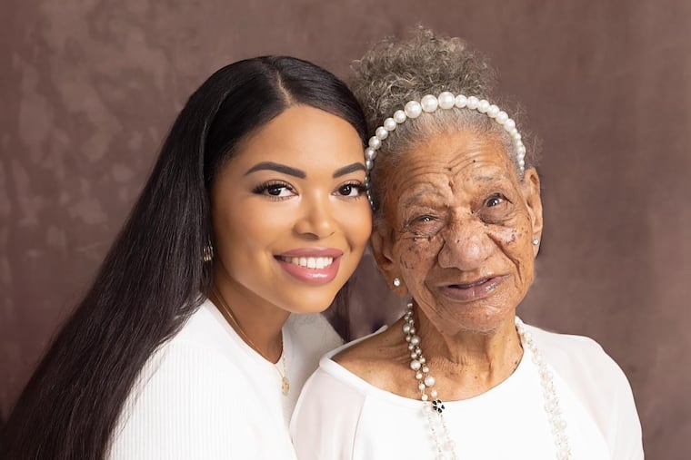 Elaine Goncalves and her grandmother, Adelaide. MUST CREDIT: VonMarie Rosario-Santana