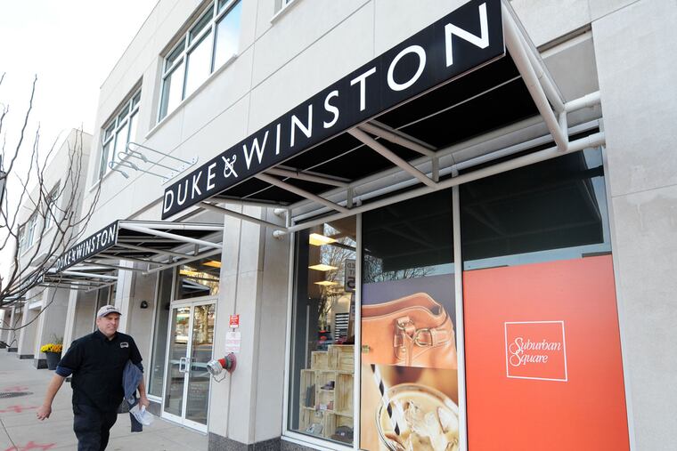 Pop-up shop Duke and Winston sells preppy T-shirts, ties, socks, and hoodies.