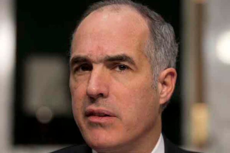 Sen. Bob Casey considers military action a critical tool for President Obama in negotiations should Syria balk. (AP Photo/ Evan Vucci)