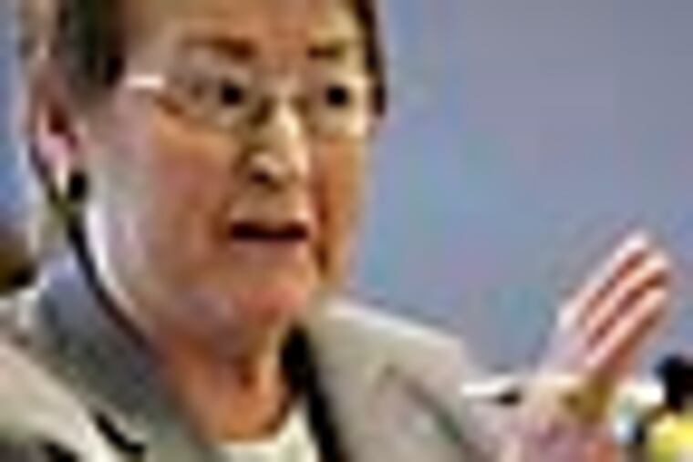 Ellen T. Greenlee, Defender, Defender Association of Philadelphia. ( Michael Bryant / Staff Photographer ) 04/19/2010 116125 PCOURTS20-f Location: Philadelphia Bar Association ; The chairman of the judiciary committee of the Pennsylvania Senate calls for a legislative task force to examine Philadelphia's troubled court system. Sen. Stewart Greenleaf said problems documented in an Inquirer series on the city courts warranted careful study and a bi-partisan search for solutions.
We need shots of key players in the justice system including: Hon. D. Webster Keogh, Administrative Judge, Trial Division, Court of Common Pleas Hon. Seamus P. McCaffery, Justice, Supreme Court of Pennsylvania Scott F. Cooper, Chancellor, Philadelphia Bar Association Lynn A. Marks, Executive Director, Pennsylvanians for Modern Courts Ellen T. Greenlee, Defender, Defender Association of Philadelphia and others as available. In addition to this story, these will make great file art for other stories.