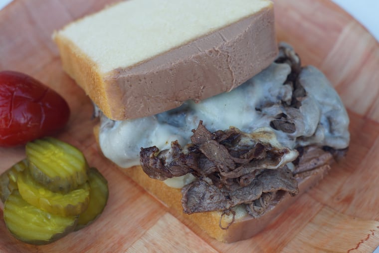 A Stock's pound cake cheesesteak from Joe's Steaks + Soda Shop.
