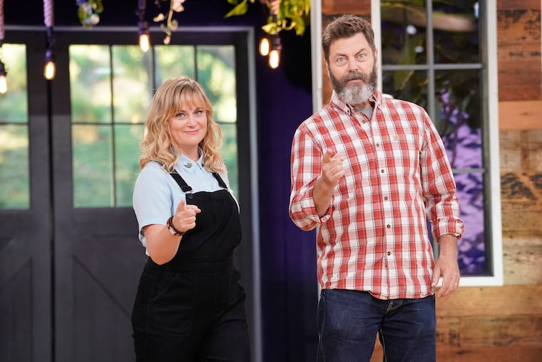 Amy Poehler and Nick Offerman host NBC's new crafting competition "Making It"