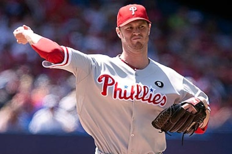 Kyle Kendrick allowed six runs on eight hits against the Blue Jays on Friday. (Chris Young/AP)