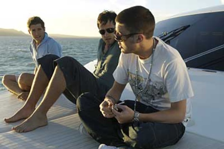 Tom Burke, Jay Taylor and Julian Morris star in "Donkey Punch."