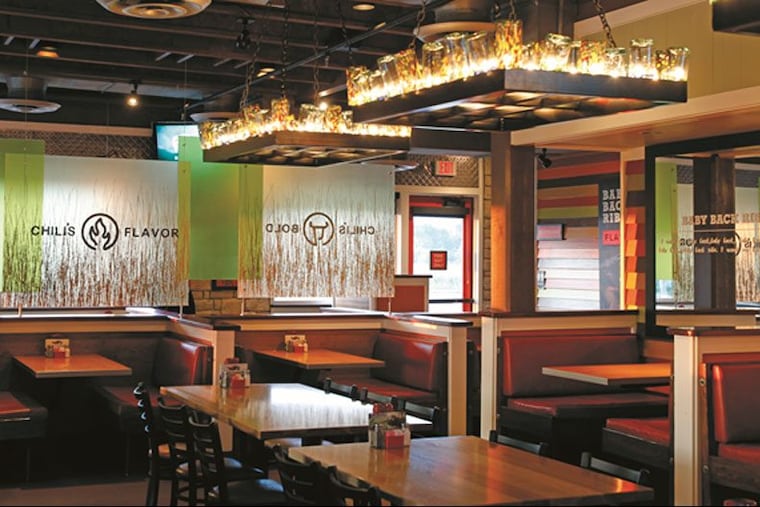 The interior of a Chili’s restaurant.