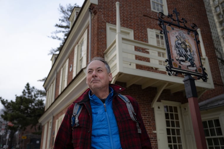 Museum of the American Revolution head Scott Stephenson at Philly's only Revolutionary-era tavern, A Man Full of Trouble.