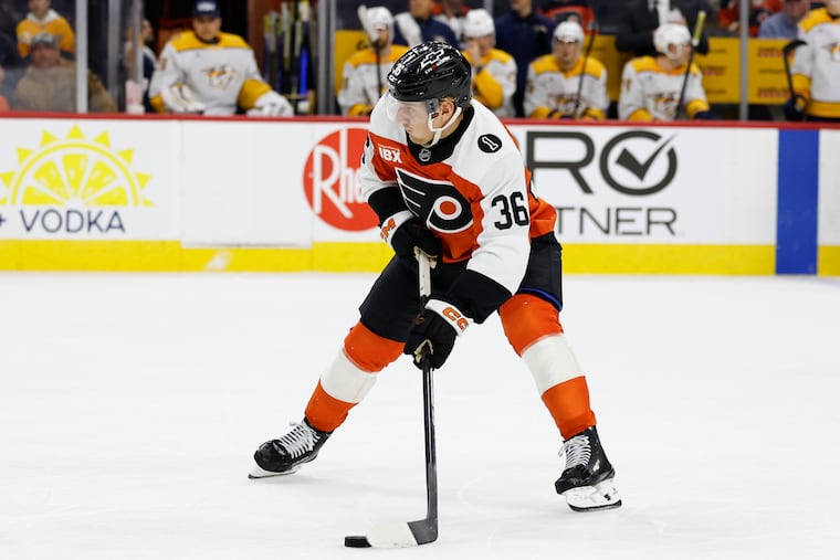 Emil Andrae has been all but promoted to the Flyers' second defense pairing.