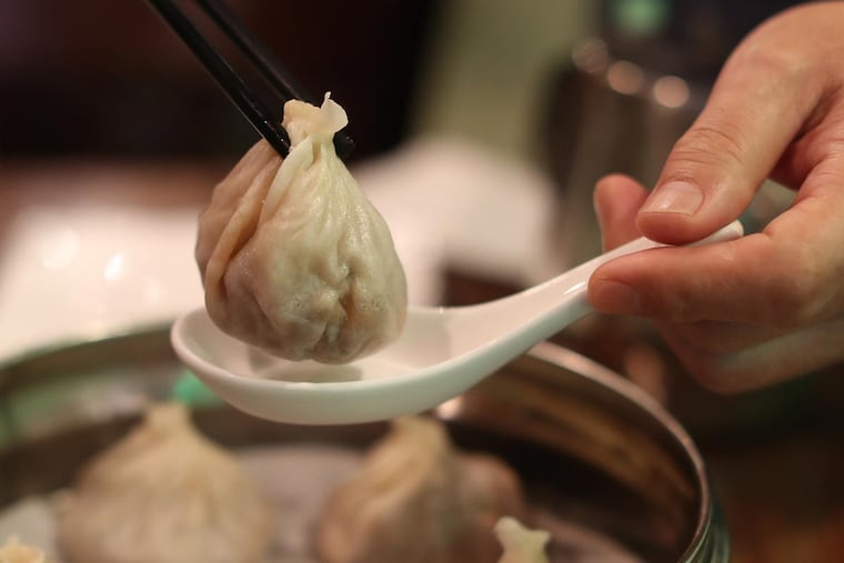 The soup dumplings at Tom's Dim Sum in Media, Pa. DAVID SWANSON / Staff Photographer